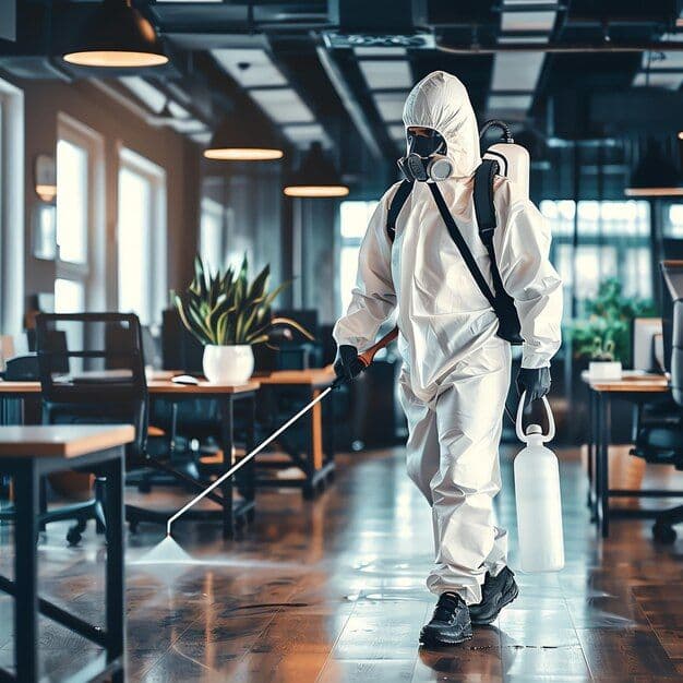 Professional pest control team member
